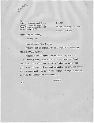 Winston Churchill to Franklin D. Roosevelt