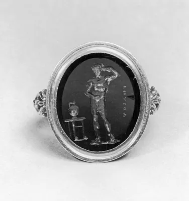 Intaglio with an Athlete Set in a Ring