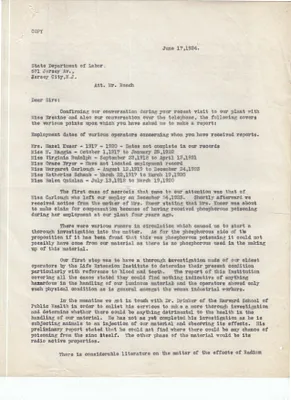 Letters Sent to Mr. Roach [John Roach], June 17, 1924