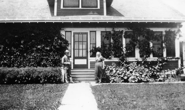 Two-Story Ivy-Covered House, Cedar Falls, 1930