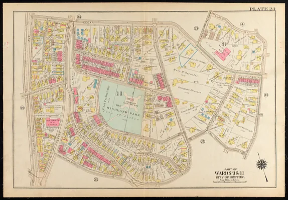 Atlas of the city of Boston, Roxbury