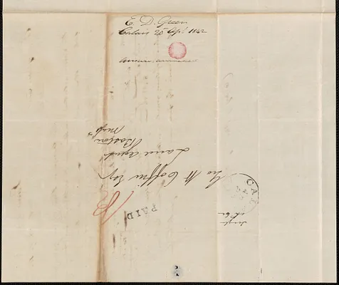 E.D. Green to George Coffin, 20 April 1842
