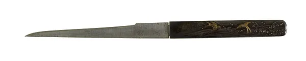 Kozuka with Swallows and Waves