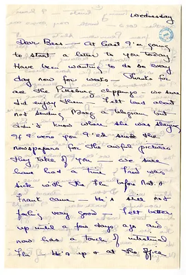 Letter from Christine Wallace to Bess W. Truman
