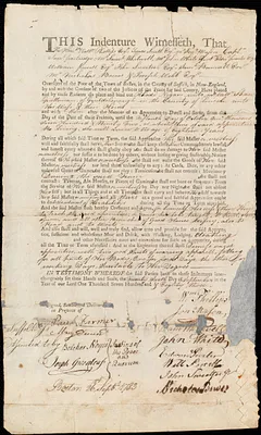 Rhodi Negars indentured to apprentice with William Shaw of Gouldsborough, 26 September 1783
