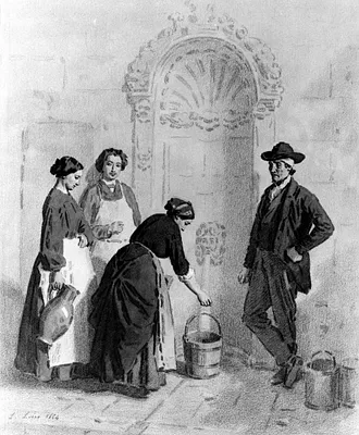 Peasants at a Fountain