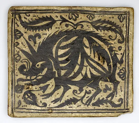 Ceiling Tile (socarrat) with a Boar