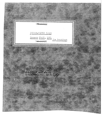 Background Memoranda, Truman-Pleven Talks