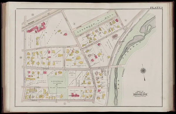 Atlas of the town of Brookline, Norfolk County, Massachusetts