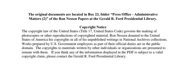 Press Office - Administrative Matters (2)