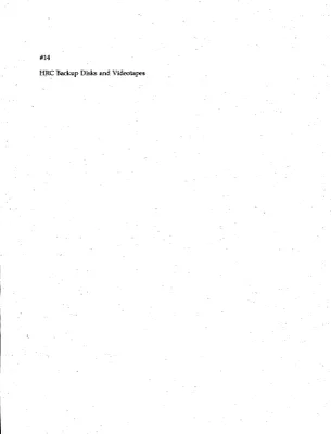 HRC Videotapes
