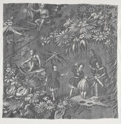 Copperplate Printed Textile