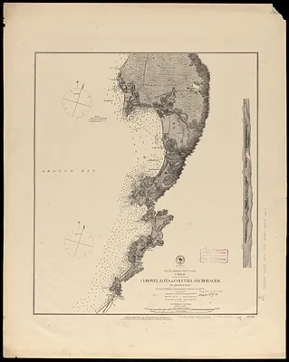 South America, west coast, Chile, Coronel, Lota & Colcura anchorages in Arauco Bay