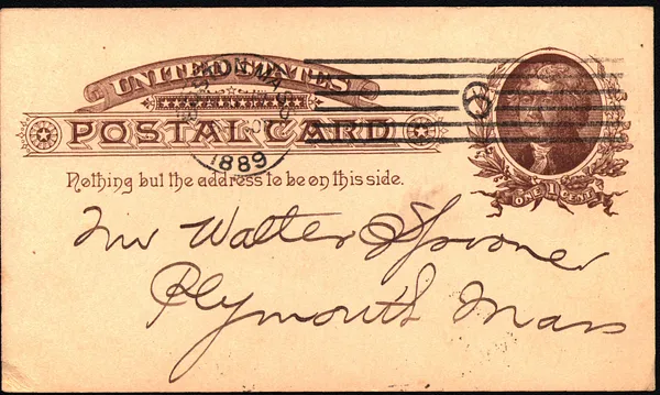 Postcard [-—] Shepard to Walter Spooner Aug. 17 1889