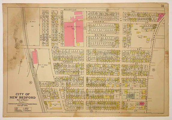 Atlas of the City of New Bedford, Part of Ward 1, Precinct 1, plate 31