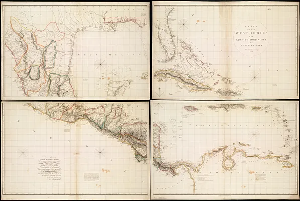 Chart of the West Indies and Spanish Dominions in North America