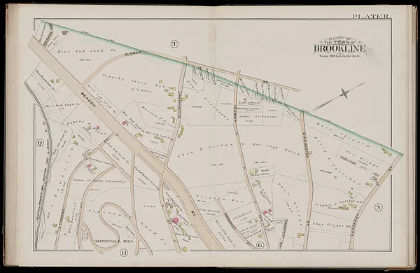 Atlas of the town of Brookline, Norfolk County, Massachusetts