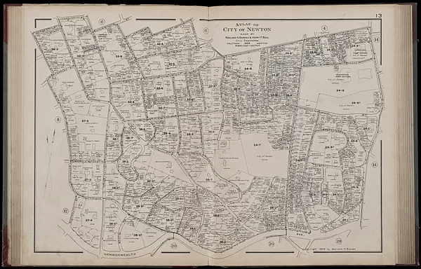 Atlas of the city of Newton, Massachusetts