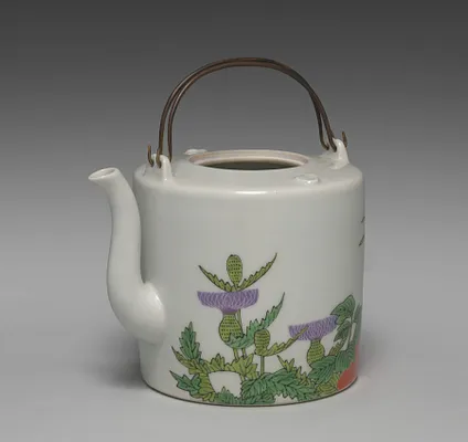 Sake Pourer with Flowers