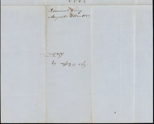 Samuel Cony to George Coffinn, 1 March 1850