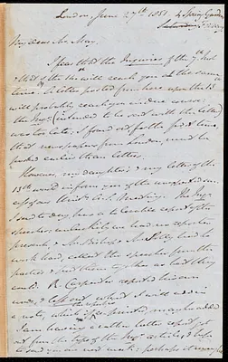 Letter from John Bishop Estlin, London, to Samuel May, June 27th, 1851