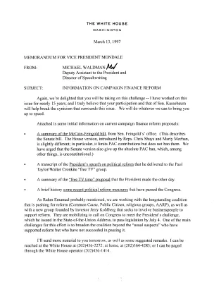 Materials to Mondale