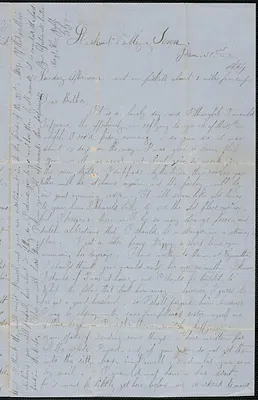 Letter from William Jubb, Lookout Valley, Tenn., to Jabez Jubb, West Chelmsford, Mass., January 31, 1864
