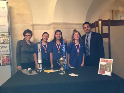 Valerie Jarrett and Kal Penn at the White House Science Fair