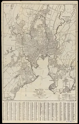 The Price & Lee Co's map of the city of New Haven, Connecticut