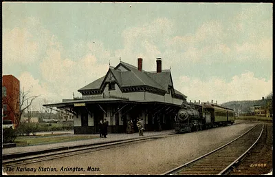 The railway station, Arlington, Mass.