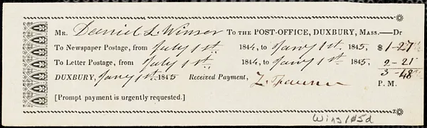 Miscellaneous household receipts