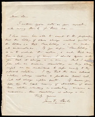 Letter from James Freeman Clarke, to Samuel May