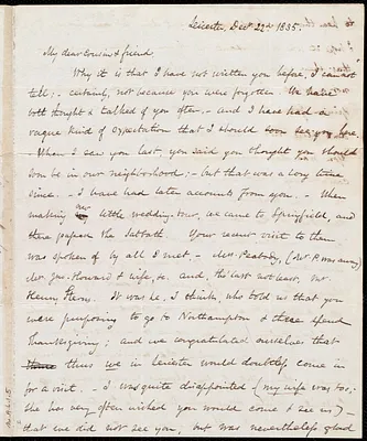 Letter from Samuel May, Jr., Leicester, to Samuel Joseph May, Dec. 22, 1835