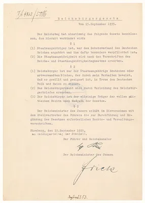Reichsbuergergesetz [Citizen Law]