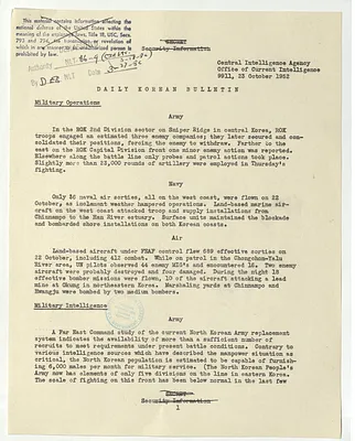 Memorandum, Daily Korean Bulletin