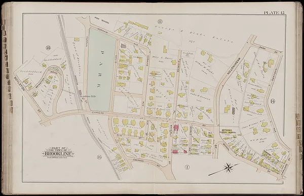 Atlas of the town of Brookline, Norfolk County, Massachusetts