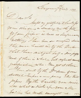Letter from James Drummond, Glasgow, [Scotland], to William Lloyd Garrison, 17th April 1841