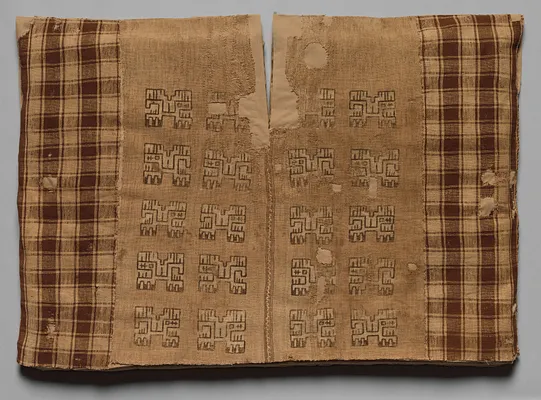 Tunic with Profile Animals and Checkerboards