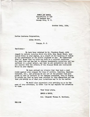 Letters Received, October 24, 1924