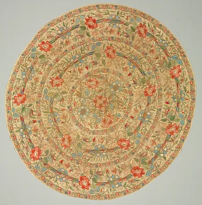 Embroidered tray cover