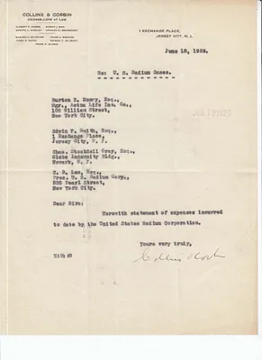 Letters Received to Burton E. Emory, Edwin F. Smith, Chas. Stockdell Gray, C.B. Lee, June 18, 1929