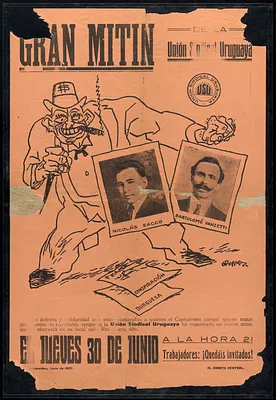 Gran mitin de la Unión Sindical Uruguaya