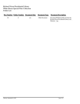 WHSF: Returned, 26-6