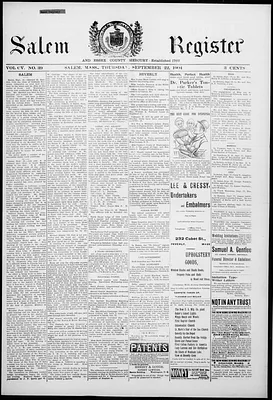 Salem Register and Essex County Mercury