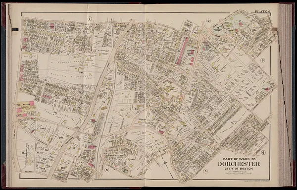 Atlas of Dorchester, West Roxbury and Brighton, city of Boston