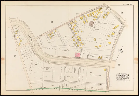 Atlas of the city of Boston, Brighton