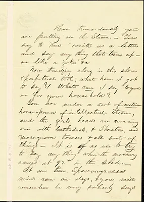Letter and a portrait of Harriet Beecher Stowe