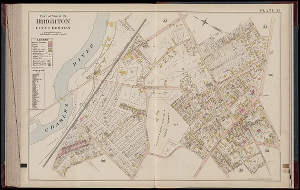 Atlas of Dorchester, West Roxbury and Brighton, city of Boston