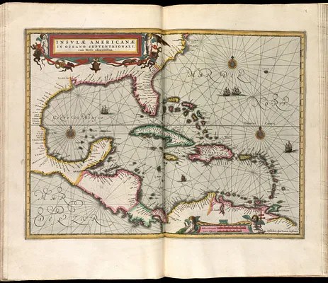 Insulae Americanae in Oceano Septentrionali cum terris adiacentibus
