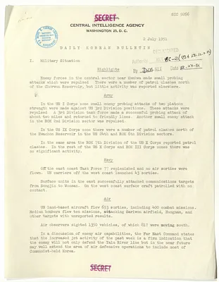 Memorandum, Daily Korean Bulletin